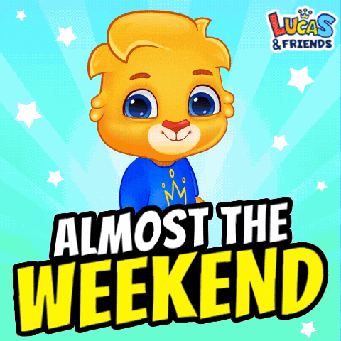 Its Friday GIF by Lucas and Friends by RV AppStudios