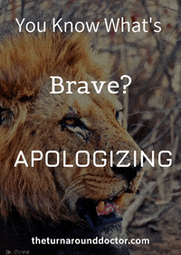 apologizing turn around GIF by Dr. Donna Thomas Rodgers