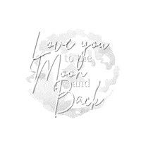 Love You Moon Sticker by NZ Collab