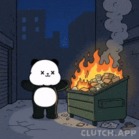 This Is Fine Bad Day GIF by Kanpai Pandas
