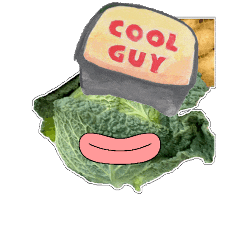 Cabbage Kohl Sticker