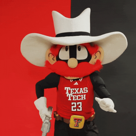 Texas Tech Raider Red GIF by Texas Tech Basketball