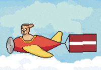Flag Latvia GIF by Abstract HotDogs