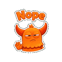 Serious No Way Sticker by Momo & Tulus