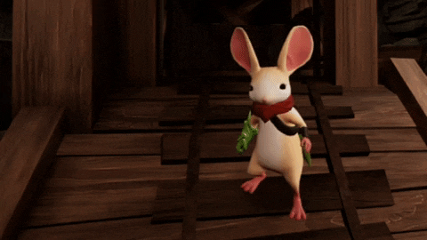TidyMice giphyupload high five mouse moss GIF