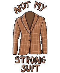 English Suit Sticker