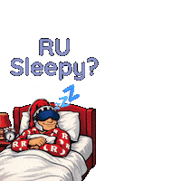Sleep Rutgers Sticker by rustudenthealth