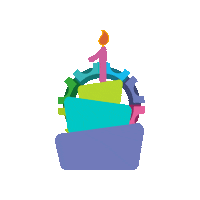 elmetodo_m workout pastel aniversario cumpleanos Sticker