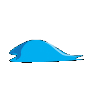 theweiv blue wave social media surf Sticker