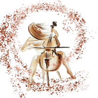 Energy Music Cello Sticker
