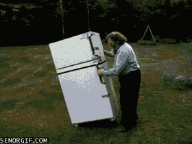 lifting fridge GIF