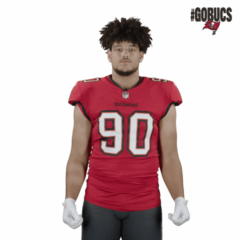 Loganhall Flexing GIF by Tampa Bay Buccaneers