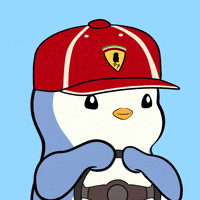 pudgypenguins racing penguin pudgy race GIF