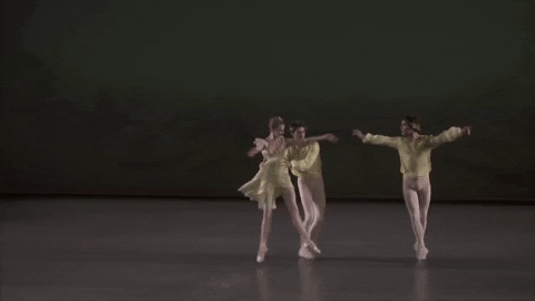 partnering jerome robbins GIF by New York City Ballet