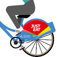 cycle4good just eat dublinbikes Sticker by Just Eat Ireland