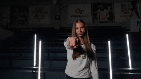 Georgia Tech Volleyball GIF by Georgia Tech Yellow Jackets