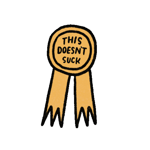 emi_christensen wow cool award ribbon Sticker