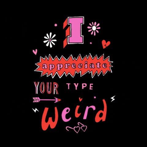 lizharrydesign giphygifmaker love weird valentines GIF