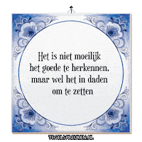 Focus Motivatie Sticker by Tegelspreuken.nl