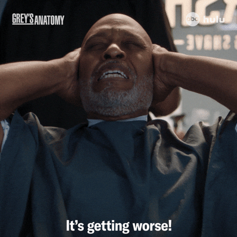 Getting Worse Greys Anatomy GIF by ABC Network