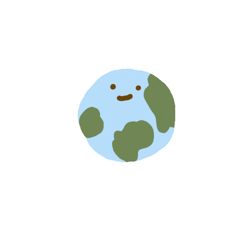 earth smile Sticker by Flower Chimp