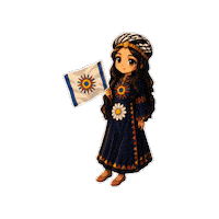 Girl Flag Sticker by chaldeanmediahistory