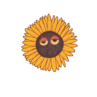 Dannahahaha sad flower sunflower overit Sticker