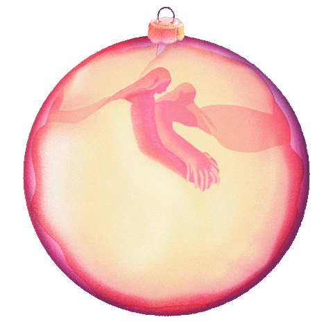 Christmas Snowflake Sticker by girl in red