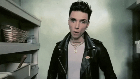 dashiiiee giphygifmaker bvb andy biersack andy black GIF