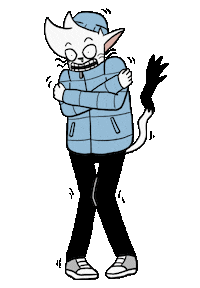 Cat Snow Sticker by Slengkiy