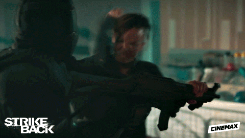 cinemax giphyupload kick ouch cinemax GIF