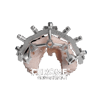 CHROMEGuidedSMILE dental chrome oral surgery stackable Sticker