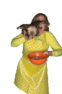 Chicken Baking Sticker by Instagram Gifmas