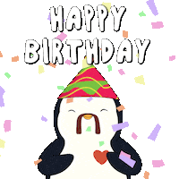 Happy Birthday Party Sticker by Pudgy Penguins