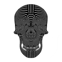 black and white glitch GIF by gfaught