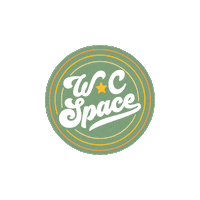 WeAreWocSpace vintage community disco record Sticker
