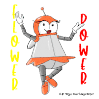 Flower Power Sticker by Royalrivermusik