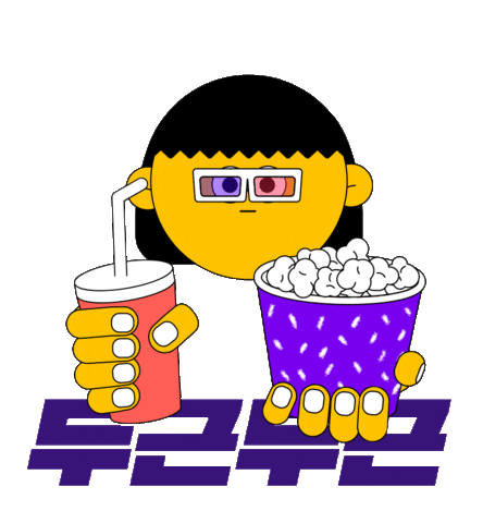 jibijjing giphyupload popcorn coke palpitate Sticker