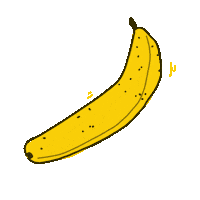 peppii yellow fruit banana smoothie Sticker