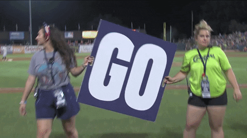 rally go cougars GIF by Kane County Cougars