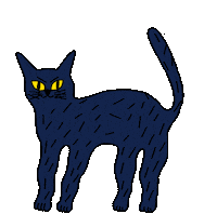 cat witch Sticker by Tiago : )
