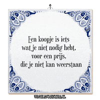 Budget Trots Sticker by Tegelspreuken.nl