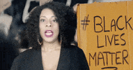 ComedianHollyLogan blm justice black lives matter fist GIF