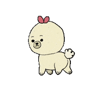 atrimony dog fluffy rosie atrimony Sticker