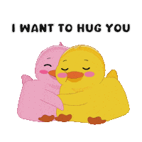 I Love You Hug Sticker by MeetDuckey