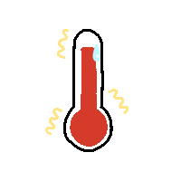 Weather Heat Sticker by *.✧ Craftea Kitteą ✧.*