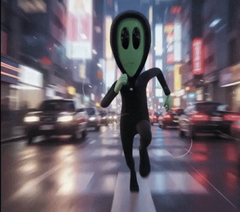 Run Running GIF by Lonely Aliens