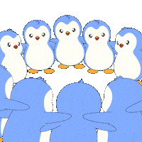 Waddling Lets Go Sticker by Pudgy Penguins