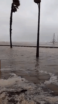 Valencia Beachfront Flooded as Storm Gloria Sweeps Over Spain