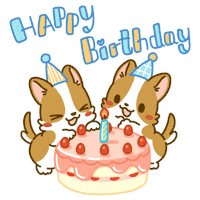 Welsh Corgi Party Sticker by Lazy Corgi